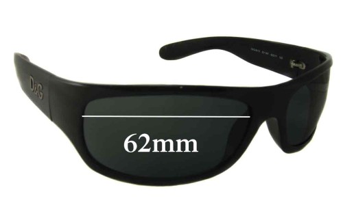 Sunglass Fix Lentilles de Remplacement pour Dolce & Gabbana DG8013 - 62mm Wide 