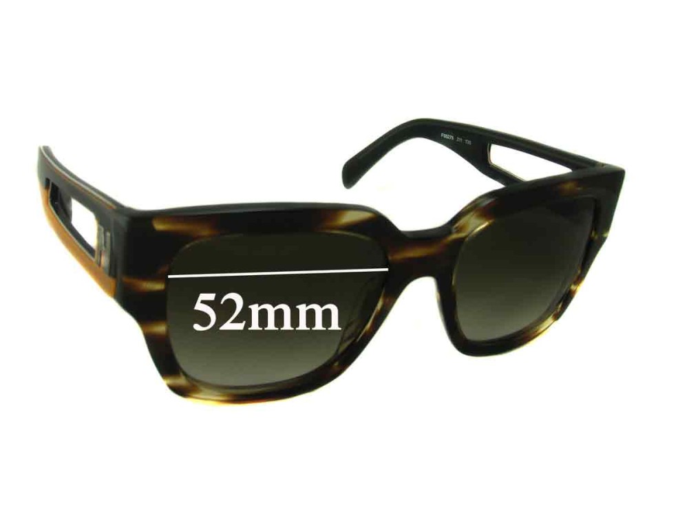 Sunglass Fix Lentilles de Remplacement pour Fendi FS 5276 - 52mm Wide Sunglass Fix Lentilles de Remplacement pour Fendi FS 5276 - 52mm Wide