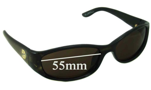 Sunglass Fix Replacement Lenses for Gucci GG2456/N/S - 55mm Wide 