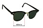 Sunglass Fix Replacement Lenses for Ray-Ban B&L Clubmaster WO366 - 49mm Wide 