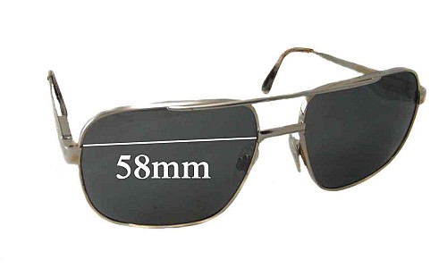 Sunglass Fix Replacement Lenses for Safilo Unknown Model - 58mm Wide 