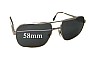 Sunglass Fix Replacement Lenses for Safilo Unknown Model - 58mm Wide 