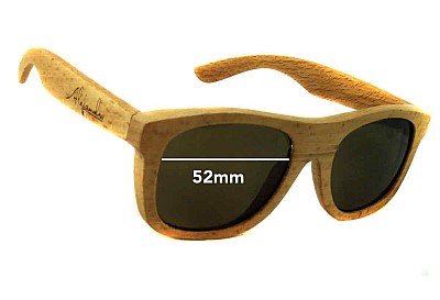 Unbranded Alejandro Eyewear Model 1 Replacement Lenses 52mm wide 