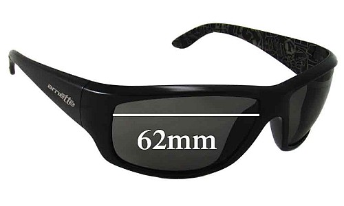 Sunglass Fix Replacement Lenses for Arnette Cheat Sheet AN4166 - 62mm Wide 