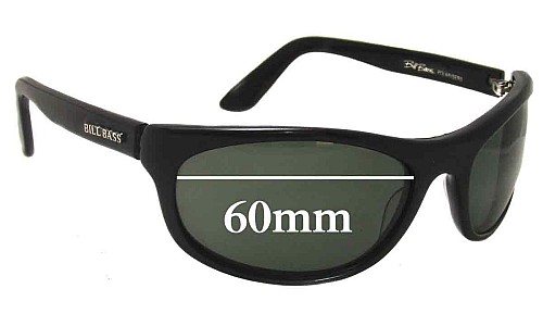 Sunglass Fix Replacement Lenses for Bill Bass 2383 - 60mm Wide 