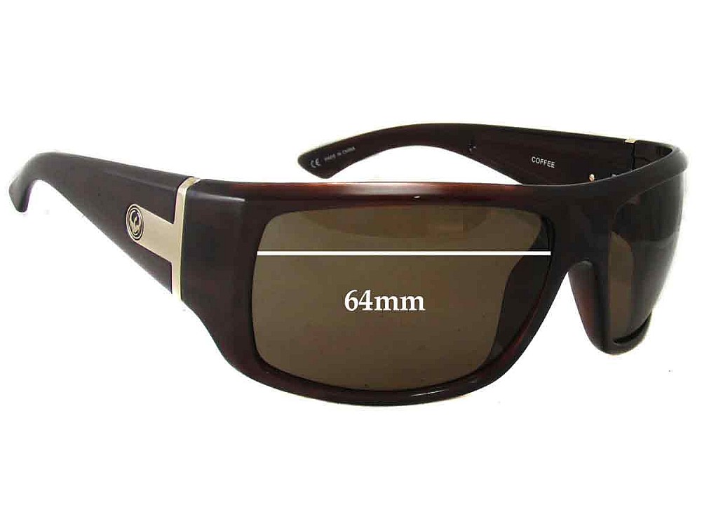 Sunglass Fix Lentes de Repuesto para Dragon Vantage - 64mm Wide