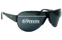 Sunglass Fix Replacement Lenses for Emporio Armani EA9532/S - 69mm Wide 