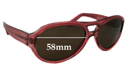Sunglass Fix Ersatzgläser für Fendi Z649 - 58mm Wide 