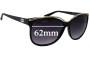 Sunglass Fix Ersatzgläser für Gucci GG3155/S - 62mm Wide 