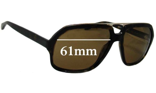 Sunglass Fix Replacement Lenses for Oliver Peoples OV5177-S - 61mm Wide 