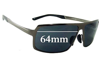 Porsche P 8495 Replacement Lenses 64mm wide 