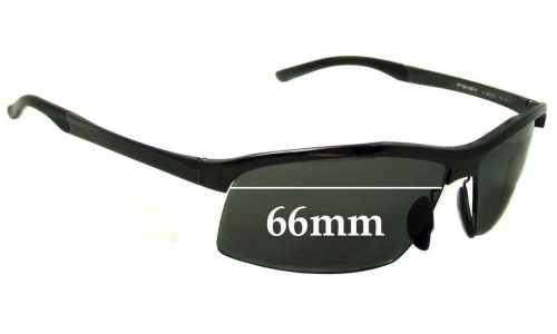 Sunglass Fix Lentes de Repuesto para Porsche P 8494 - 66mm Wide 