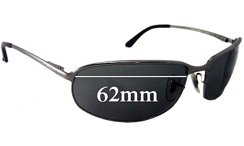 Sunglass Fix Replacement Lenses for Ray-Ban RB3220 - 62mm Wide 