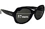 Sunglass Fix Replacement Lenses for Ray-Ban RB4191 - 57mm Wide 