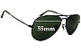 Sunglass Fix Replacement Lenses for Ray-Ban RB6049 Aviator - 55mm Wide 