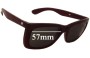 Sunglass Fix Lentes de Repuesto para Vuarnet Pouilloux 087 - 57mm Wide 