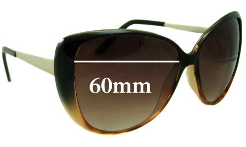 Sunglass Fix Ersatzgläser für Witchery Linda - 60mm Wide 