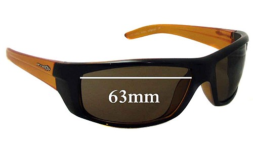 Sunglass Fix Replacement Lenses for Arnette Boneyard AN4165 - 63mm Wide 