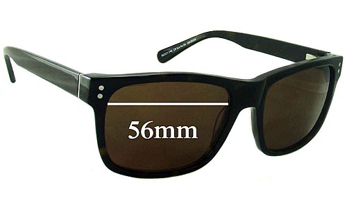 Sunglass Fix Lentilles de Remplacement pour Country Road CR Sun Rx 06 - 56mm Wide 