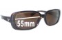 Sunglass Fix Replacement Lenses for Emporio Armani EA9547/S - 55mm Wide 