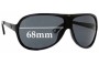 Sunglass Fix Replacement Lenses for Emporio Armani EA9361 - 68mm Wide 