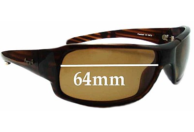 Mangrove Jacks Layback Replacement Lenses 64mm wide 