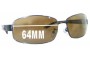 Sunglass Fix Replacement Lenses for OSK OSK 8155 - 64mm Wide 