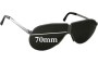 Sunglass Fix Lentes de Repuesto para Carrera 5622 - 70mm Wide 