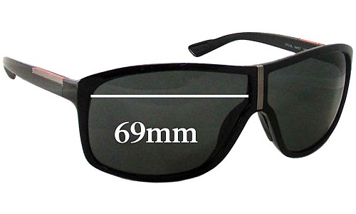 Sunglass Fix Replacement Lenses for Prada SPS08L - 69mm Wide 