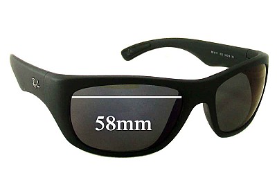 Ray-Ban RB4177 Replacement Lenses 58mm wide 