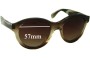 Sunglass Fix Replacement Lenses for Vera Wang Vespera - 57mm Wide 