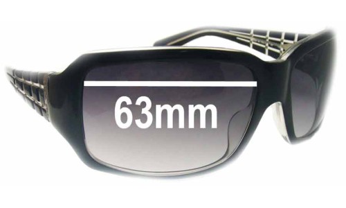 Sunglass Fix Lentilles de Remplacement pour Calvin Klein CK826S - 63mm Wide Sunglass Fix Lentilles de Remplacement pour Calvin Klein CK826S - 63mm Wide