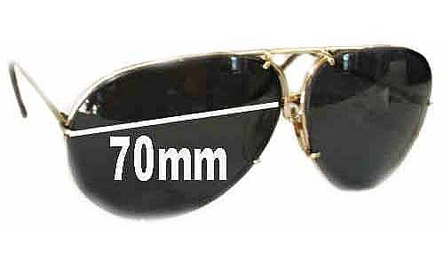 Sunglass Fix Replacement Lenses for Carrera SHTS6482 - 70mm Wide 