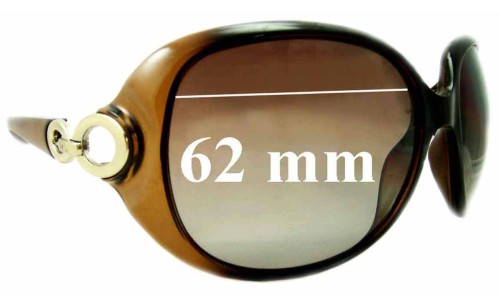 Sunglass Fix Lentes de Repuesto para Christian Dior Lady 1 - 62mm Wide Sunglass Fix Lentes de Repuesto para Christian Dior Lady 1 - 62mm Wide