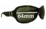 Sunglass Fix Lentes de Repuesto para Christian Dior Promenade 2 - 64mm Wide 