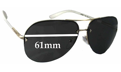 Sunglass Fix Lentes de Repuesto para Prada SPR53O - 61mm Wide 