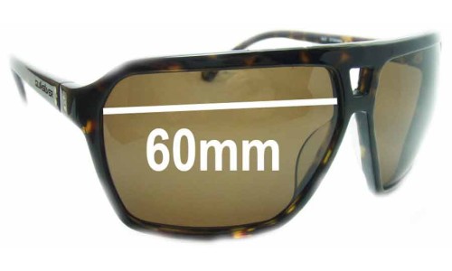 Sunglass Fix Ersatzgläser für Quiksilver J&D - 60mm Wide 