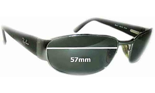 Sunglass Fix Replacement Lenses for Ray-Ban RB3141 Undercurrent Leather II - 57mm Wide 