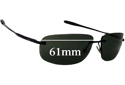 Ray-Ban RB3391 Replacement Lenses 61mm wide 