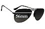 Sunglass Fix Replacement Lenses for Ray-Ban RB3460 - 56mm Wide 