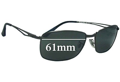 Ray-Ban RB3501 Replacement Lenses 61mm wide 