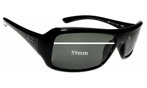 Sunglass Fix Replacement Lenses for Ray-Ban RB4073 - 59mm Wide 