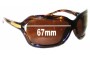 Sunglass Fix Lentilles de Remplacement pour Smith Melrose - 67mm Wide 