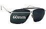 Sunglass Fix Lentilles de Remplacement pour Tom Ford Felix TF194 - 60mm Wide 