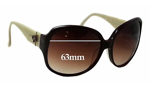Sunglass Fix Lentilles de Remplacement pour Anna Sui AS813 - 63mm Wide Sunglass Fix Lentilles de Remplacement pour Anna Sui AS813 - 63mm Wide