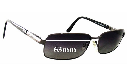 Sunglass Fix Lentes de Repuesto para Bill Bass Inglewood - 63mm Wide 