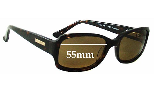 Sunglass Fix Lentes de Repuesto para Bill Bass Lemont - 55mm Wide 