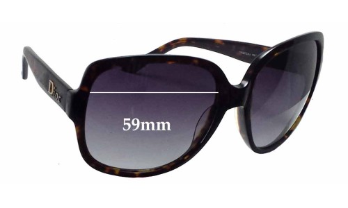 Sunglass Fix Ersatzgläser für Christian Dior Mitza - 59mm Wide 