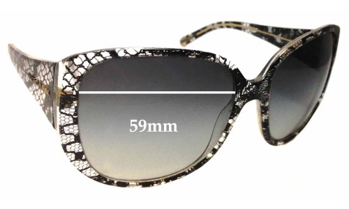 Sunglass Fix Lentilles de Remplacement pour Dolce & Gabbana DG4116 - 59mm Wide 