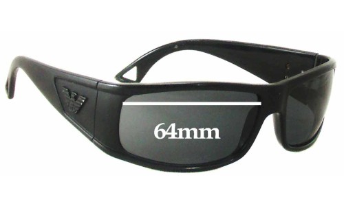 Sunglass Fix Lentilles de Remplacement pour Emporio Armani EA9418/S - 64mm Wide 